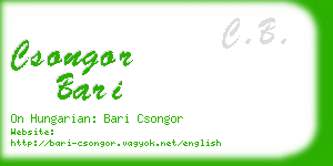 csongor bari business card